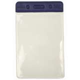 Vertical Badge Holder, Color Top, Blue, 2-3/8" x 3-3/8" (Insert Size) redirect to product page
